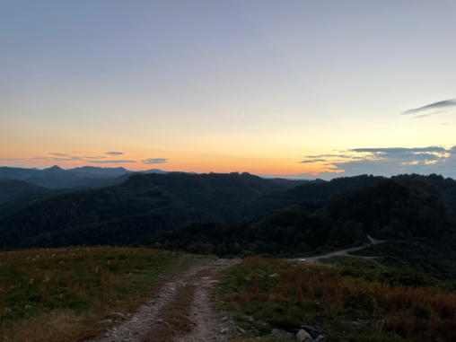 Sunset on the outlaw trails of Kentucky.